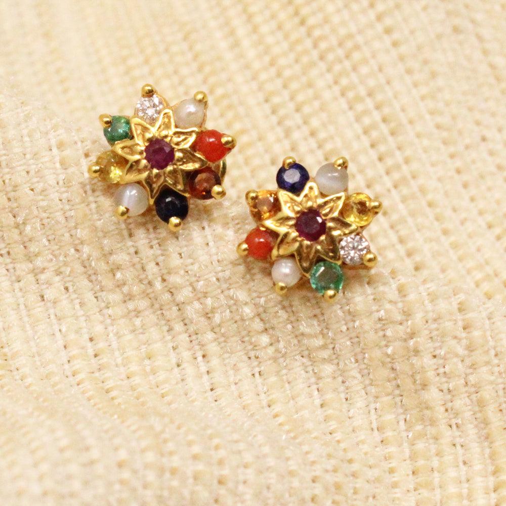 Navaratna Ear Ring edit